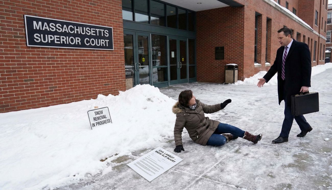 The Natural Accumulation Rule Sue for Snow Slips in Massachusetts